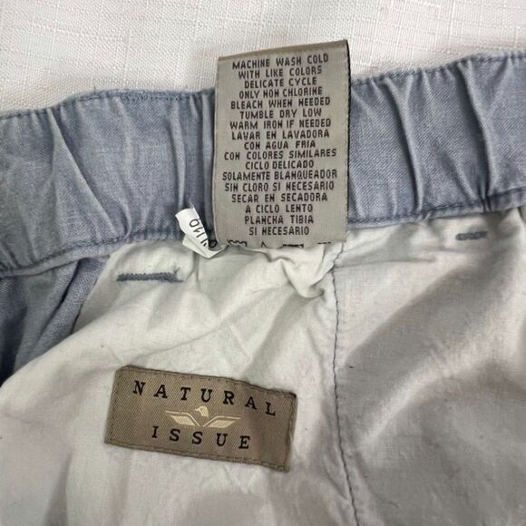 Natural Issue Light Denim Look Cotton Shorts Mens Size Large - Picture 6 of 7